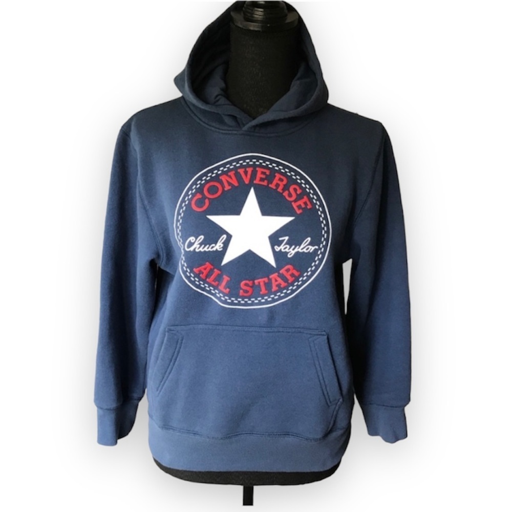Converse all star Chuck Taylor blue pullover hoodie